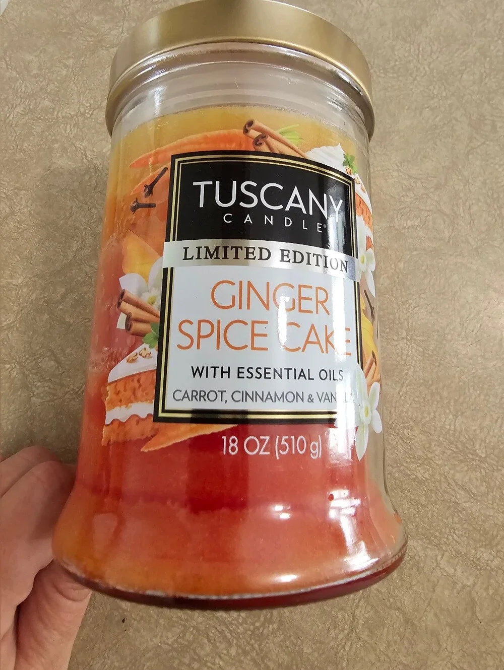 Tuscany Ginger Spice Cake Candle